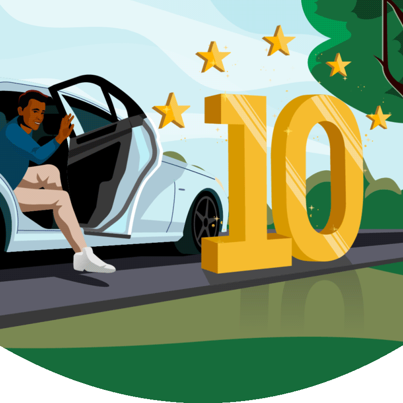 5 stars 10 trips